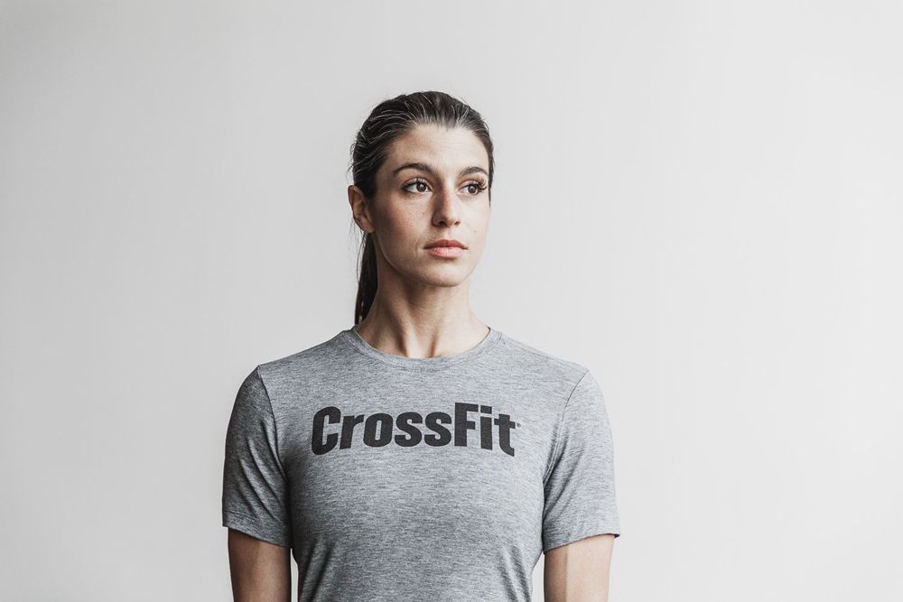 NOBULL Majice Ženske - Nobull Crossfit® Sive (540976-ECQ)